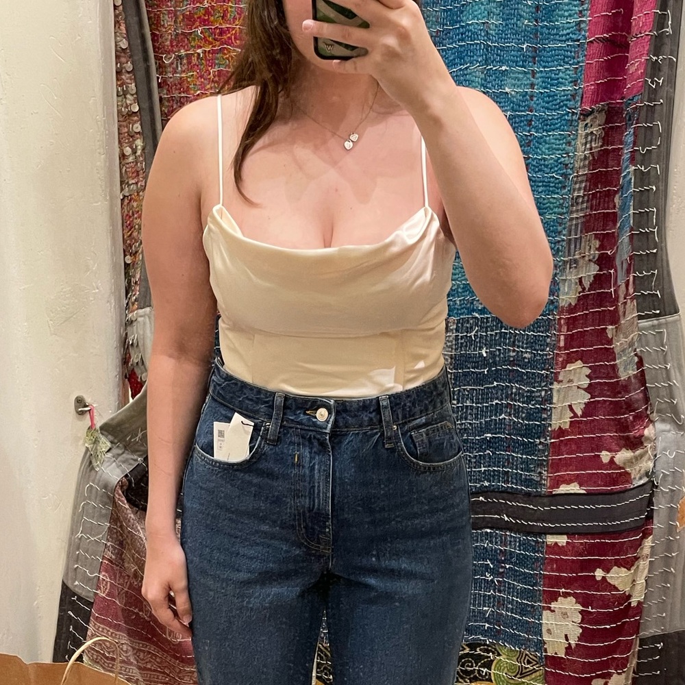 Zara Silk Crop Top